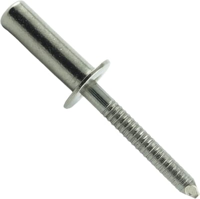 Afdichtblind niet - Klinknagels platte kop - Bevestigen van materialen - Roestvrij staal A2 - 48 x 10 mm - Zilverkleurig