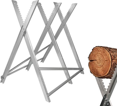 Haushalt Metalen Zaagstandaard - Verstelbaar - 79,5 x 78 x 85 CM - Metaalkleur