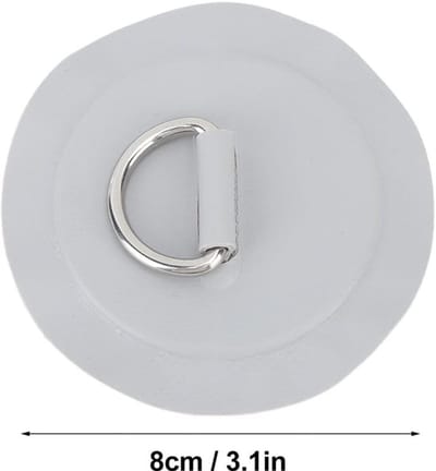 Dailygoods - D-ring Patch - Universele Lijminstallatie - Grijs