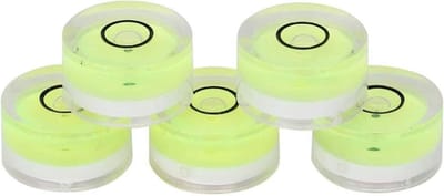5-delige set van 15mm mini waterpas met ronde luchtbel, ideaal voor balansschalen en diametermetingen, nauwkeurig en gebruiksvriendelijk