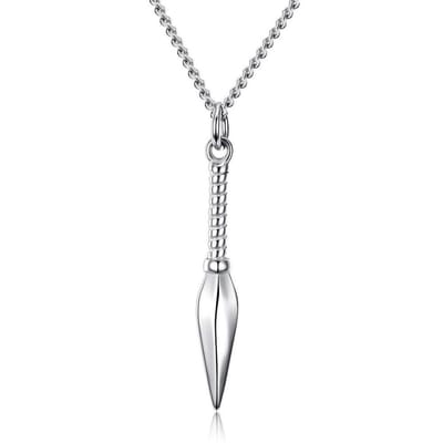 Liefs Jade - Ketting heren - Pijl ketting zilver - Unisex - Zilver - cadeau voor man - black friday 2023 - black friday 2023 - sinterklaas - kerstcadeau voor man