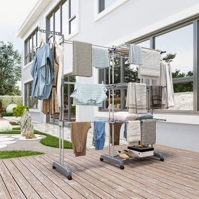 Luxe wasrek – droogrek – inklapbaar - wasdroogrek