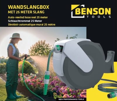 Wandslangenbox 25 meter