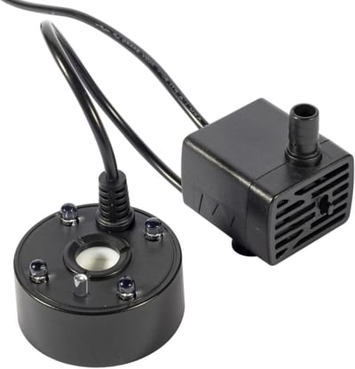 Mist Maker - Water Verdamper - Decoratieve Sfeer - Ultrasonische Technologie - 5.21 cm Hoog - Zwart