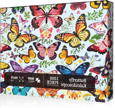 Vlinder Puzzel - Legpuzzel Vlinder - Ontspanning Thuis - 1000 Stukjes - 70 x 50 cm - Kleurrijk