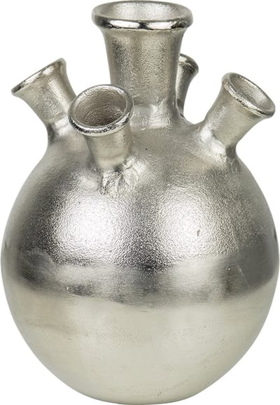 tulpen vaas zilver 22cm