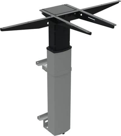 Worktrainer - Conset 501-19 Wall - Hoogte 68 - 120 cm - Zit-Sta Muurtafel onderstel - Elektrisch verstelbaar frame - In hoogte verstelbaar - Zilver