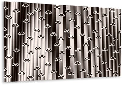 Tulup PVC Wandpaneel - Lijnen Van Abstractie Vinyl Wandpaneel - 100 cm x 50 cm - Zwart en wit Vinyl Wandbekleding - 1 stuk - Wandbekleding Vinyl - Geometrisch Wandbekleding - PVC Muurpaneel - Plaktegels Keuken en Badkamer