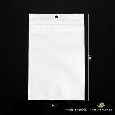 100x Reparatie Zakjes - Premium Gripzakjes (18cm x 26cm) – Zelfsluitende Sealbag Ziplock Zakjes