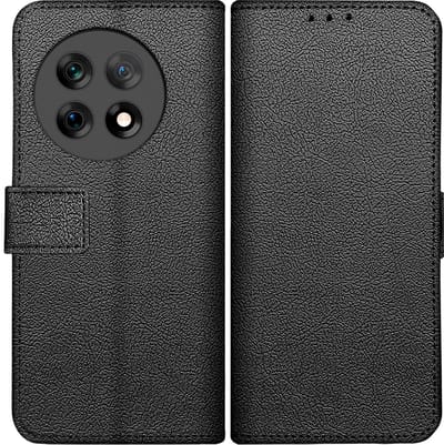 Cazy hoesje geschikt voor OnePlus 13 Hoesje met Pasjeshouder - Bookcase Classic - Zwart