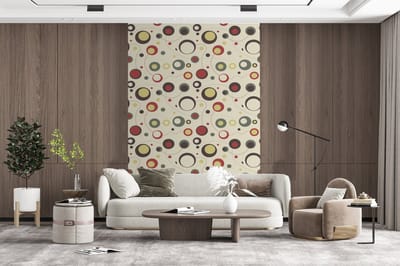 Behang - Fotobehang Cirkel - Lijn - Design - Breedte 200 cm x hoogte 300 cm