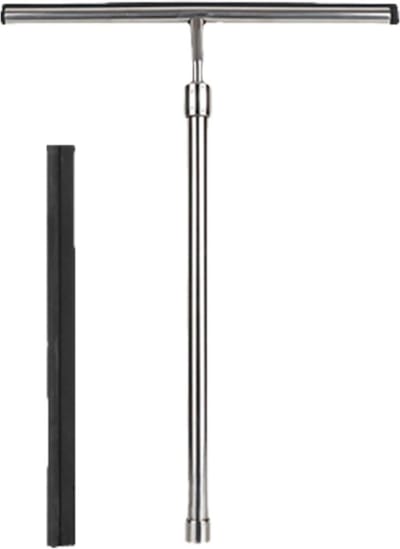 Raamwisser Telescoop - Glasreiniger Uitschuifbaar - Streeploos Ramen - Roestvrij Staal - Verstelbaar 60 cm - Zilver