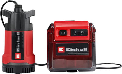 Einhell Accu Regentonpomp - GE-PP 36 RB-A Li Solo - Power X-Change - 36 V/Li-ion - Max. levercapaciteit: 4.500 l/u - Max. opvoerhoogte: 30 m - Max. dompeldiepte: 4 m - Excl. accu en lader