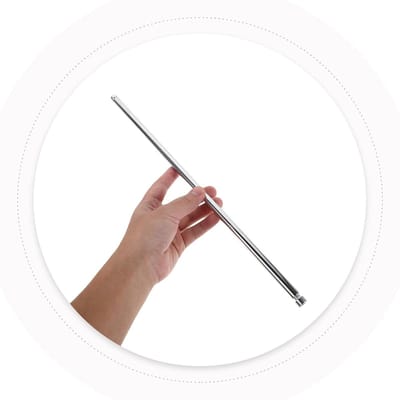 Verstelbare Voetensteun - Voetensteunhouder Stoel - Ergonomisch Comfort - Eenvoudige Montage - 39 cm Lengte - Zilver