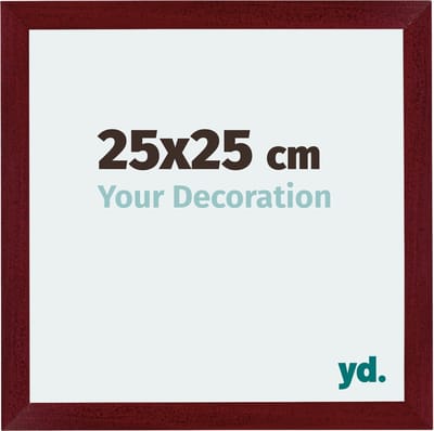 Your Decoration - Fotolijst 25x25 cm - MDF - Wijnrood Geveegd - Mura