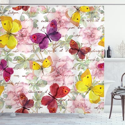 Abakuhaus – Love Letters douchegordijn – 175x240 cm – Veelkleurig