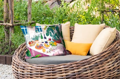 Buitenkussens - Tuin - Tafel - Wijn - Fruit - 50x30 cm