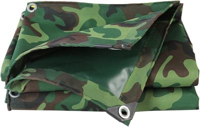 Camouflage Zeil - Waterdicht Dekzeil - Outdoor Bescherming - UV Bestendig - 3 x 3 Meter - Groen