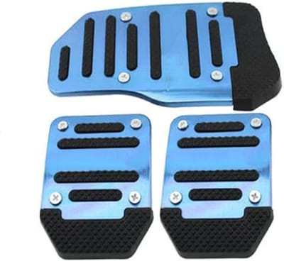 Pedaalhoezen Set - Auto Pedaal Beschermers - Veilig Rijden - Directe Vervanging - Universeel - Blauw