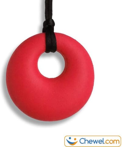 Ronde Bijtketting Kauwketting | Rond | Cirkel | Round | Rood | Chewel ®