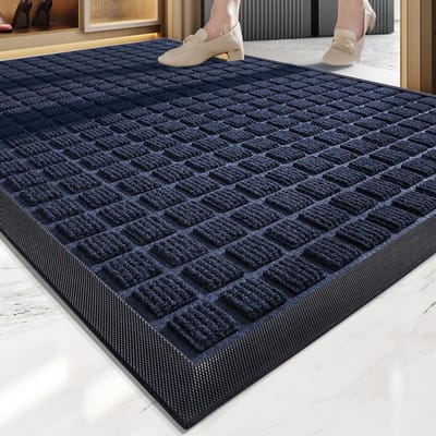 Nordic Wind Rubberen Deurmat Polyester Commerciële Hoteldeur Zandstofmat Thuis Entreemat 45*75cm