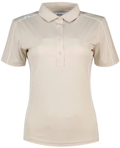 J.lindeberg Leyla Korte Mouw Poloshirt Voor Dames Beige L Vrouw