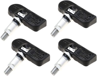TPMS Sensoren - Bandenbewaking - Veilig Rijden - Directe Vervanging - 4 Stuks - Zilver