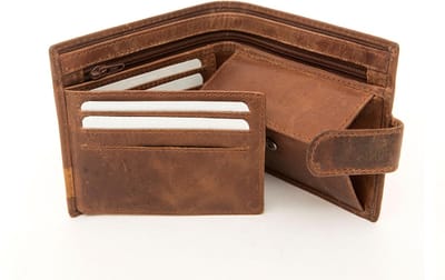 Morgado Henri Leren Billfold - 6 pasjes - Bruin