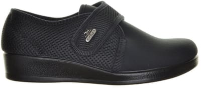 Fly Flot Lycra Gesloten Zwarte Pantoffel Met Velcro maat 38