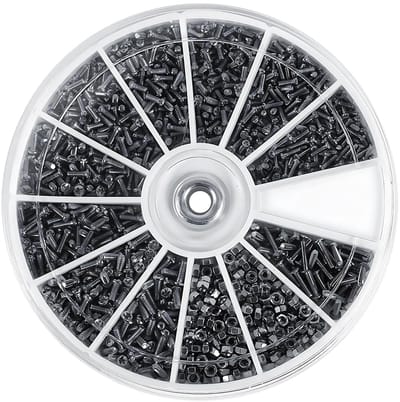Cosensi - 600 stks Schroevenset - Schroeven en Moeren Assortiment - Universele Microschroef Set - Ideaal voor Horloges en Elektronica - Reparat...
