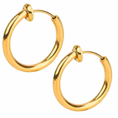 Fake Oorringen Goudkleurig-Ringen-12 mm-Charme Bijoux