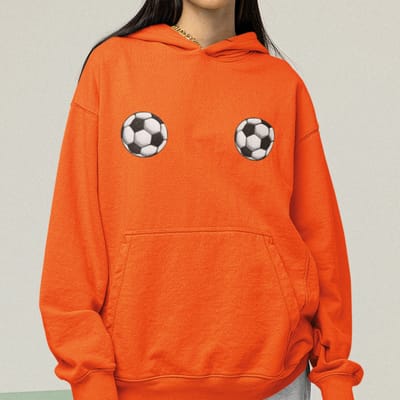 Oranje EK WK Koningsdag Hoodie Voetbal Vibes XS