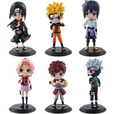 15cm Naruto Anime Figuur Naruto Kakashi Actiefiguur Q Versie Kawaii Sasuke Itachi Figuurtje Auto Decoratie Collectie Model Speelgoed