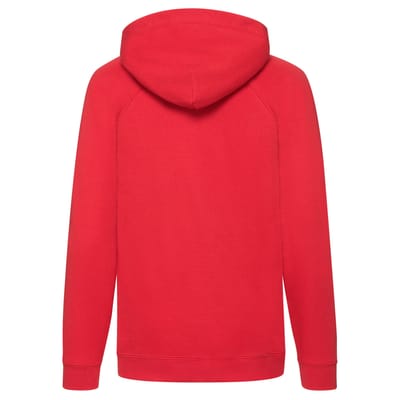 Fruit of the Loom Lichtgewicht Hoodie Kinderen/Kinderen (Rood)
