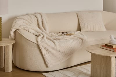 Atmosphera Plaid superzacht - 180x230cm - Ivoor