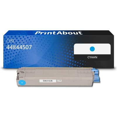PrintAbout huismerk Toner 44844507 Cyaan Geschikt voor OKI