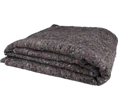 Verhuisdeken 150cm breed x 200cm lang - Opslagdekens grijs - Verhuizen - Deken voor verhuizing - 1 stuk - DULA
