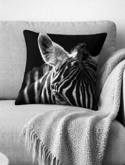 Monochrome Zebra Collection Kussenhoes - 45x45 cm