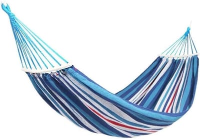 Hangmat - Hangstoel Kampeerstoel - Ontspannen Buiten - Anti-rollover Ontwerp - 200 x 150 cm - Blauw