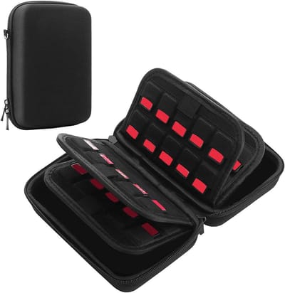 Gamecartridge Opbergdoos - Harde Case - Reizen en Opslag - 80 Vakjes Capaciteit - 18 x 12 x 6 cm