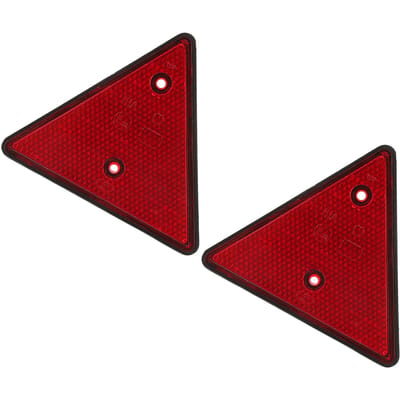 2 Stuks Vrachtwagen Rode Reflector Waterdichte Reflector met Dubbel Gat voor Trailer Caravan Camper red