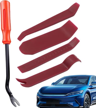 Trim Verwijderingsset - Paneelgereedschap - Auto Interieur - Stevig PP Materiaal - 5 Delig - Rood