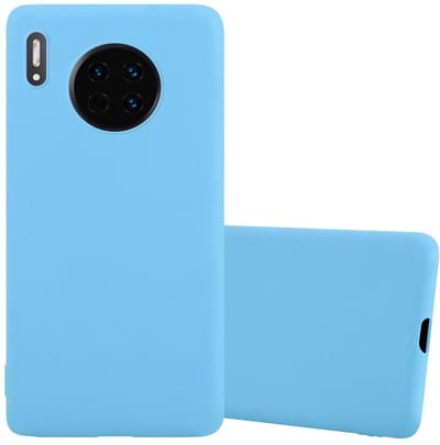 Cadorabo Hoesje geschikt voor Huawei MATE 30 in CANDY BLAUW - Beschermhoes gemaakt van flexibel TPU silicone Case Cover