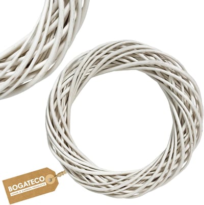 BOGATECO Wilgenkrans - Ø 30 cm - Natuurlijke Krans Basis - Handgemaakt - Decoratieve Krans voor Deur of Tafel