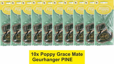 Poppy Grace Mate Geurhanger "PINE" Voordeel verpakking 10 STUKS.
