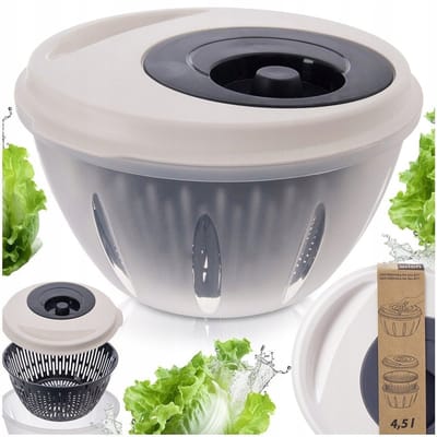 Orion ELA Serie - Keuken Spinner - 4.5L Capaciteit - Handmatig met Zwengel - Vaatwasserbestendig