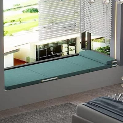 Inklapbaar Bed - Gastenmatras Slaapbank - Comfortabel Slapen - Antislip Ontwerp - Eenpersoons - Grijs