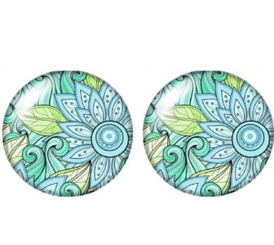 Clip oorbellen- Turquoise -18 mm- geen gaatje- Charme Bijoux