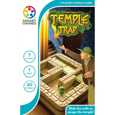 SmartGames Temple Trap - 60 Uitdagingen - Labyrint - Reisspel & Solospel - Vanaf 7 Jaar