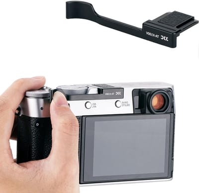 Hot Shoe Duimsteun Grip voor Fujifilm X100VI, X100V, X100F en X-E4, Verbeterde Balans en Grip, Ideaal voor Fotografie en Video